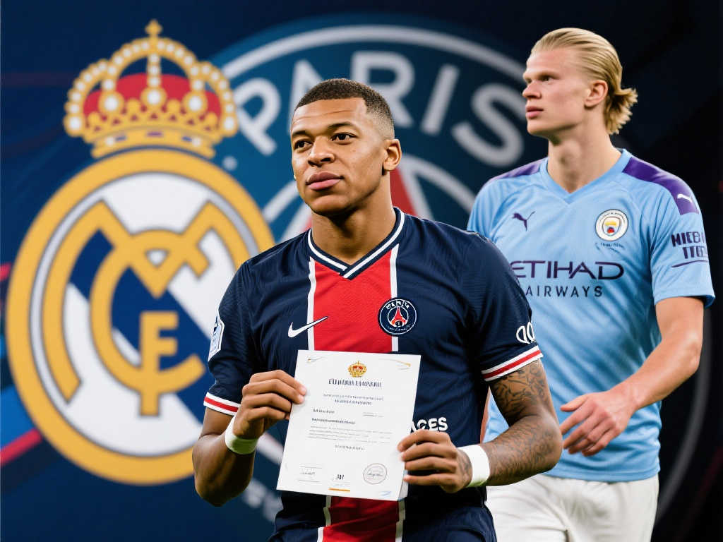 皇马向姆巴佩发出合同邀请，若两周无回应将转而追逐哈兰德